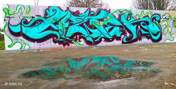 Graffiti-Künstler Wurmauenpark Skateranlage Skate-Point Geilenlirchen