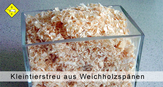 Kleintierstreu aus Weichholzspänen