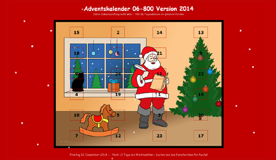 Adventskalender Vorlage 06